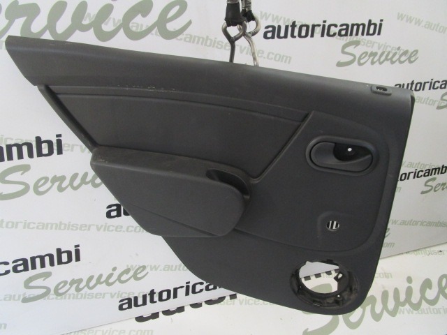 REV?TEMENT DE PORTE  OEM N. 27576 PANNELLO INTERNO PORTA POSTERIORE PI?CES DE VOITURE D'OCCASION DACIA SANDERO MK1 (2008 - 2012) BENZINA/GPL D?PLACEMENT. 14 ANN?E 2009