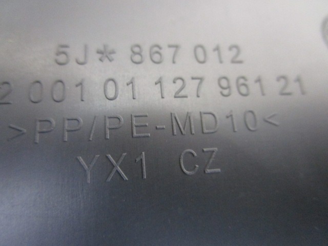 PANNEAU DE PORTE AVANT OEM N. 22945 PANNELLO INTERNO PORTA ANTERIORE PI?CES DE VOITURE D'OCCASION SKODA FABIA BER/SW (2007 - 2014) BENZINA D?PLACEMENT. 12 ANN?E 2008