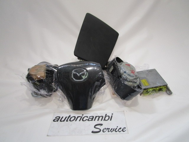KIT AIRBAG COMPLET OEM N. 16865 KIT AIRBAG COMPLETO PI?CES DE VOITURE D'OCCASION MAZDA 6 GG GY (2003-2008) DIESEL D?PLACEMENT. 20 ANN?E 2007