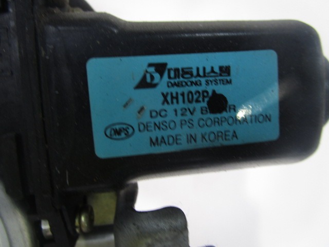 M?CANISME DE FEN?TRE DE PORTE ARRI?RE OEM N. XH102PA PI?CES DE VOITURE D'OCCASION KIA SORENTO (2002 - 2009) DIESEL D?PLACEMENT. 25 ANN?E 2003