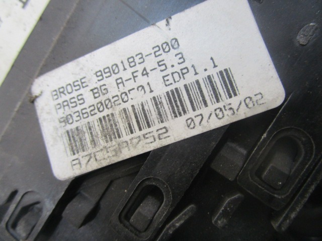 M?CANISME DE FEN?TRE DE PORTE AVANT OEM N. 9634457480 PI?CES DE VOITURE D'OCCASION PEUGEOT 307 BER/SW/CABRIO (2001 - 2009) DIESEL D?PLACEMENT. 20 ANN?E 2005