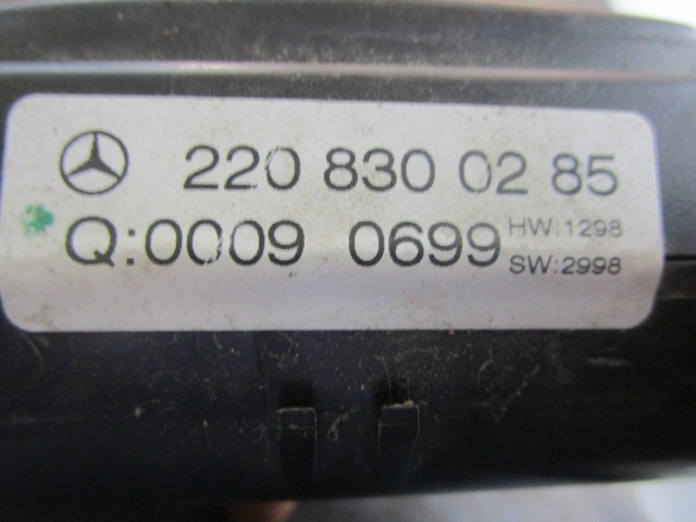 UNIT? DE CONTR?LE DE LA CLIMATISATION / CLIMATISATION AUTOMATIQUE OEM N. 2208300285 PI?CES DE VOITURE D'OCCASION MERCEDES CLASSE S W220 (1998 - 2006)BENZINA D?PLACEMENT. 50 ANN?E 1999