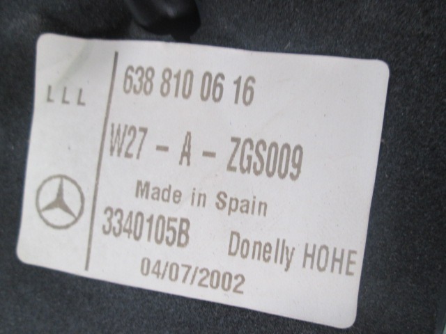 R?TROVISEURS EXT?RIEURS GAUCHE . OEM N. 6388100616 PI?CES DE VOITURE D'OCCASION MERCEDES VITO W638 (01/1999 - 12/2003) DIESEL D?PLACEMENT. 22 ANN?E 1999