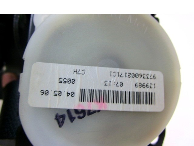 CEINTURE DE S?CURIT? OEM N. 7336002171C1 PI?CES DE VOITURE D'OCCASION TOYOTA COROLLA E120/E130 (2000 - 2006) DIESEL D?PLACEMENT. 14 ANN?E 2006