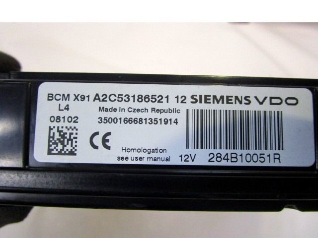 KIT ACCENSIONE AVVIAMENTO OEM N. 19044 KIT ACCENSIONE AVVIAMENTO PI?CES DE VOITURE D'OCCASION RENAULT LAGUNA MK3 BER/SW (10/2007 - 08/2010) DIESEL D?PLACEMENT. 20 ANN?E 2008