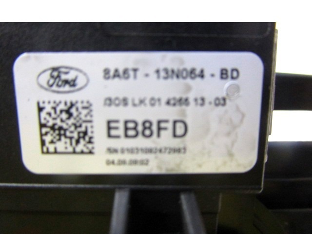 UNIT? INTERRUPTEURS COLONNE DE DIRECTION OEM N. 8A6T-13N064-BD PI?CES DE VOITURE D'OCCASION FORD FIESTA (09/2008 - 11/2012) BENZINA/GPL D?PLACEMENT. 14 ANN?E 2009