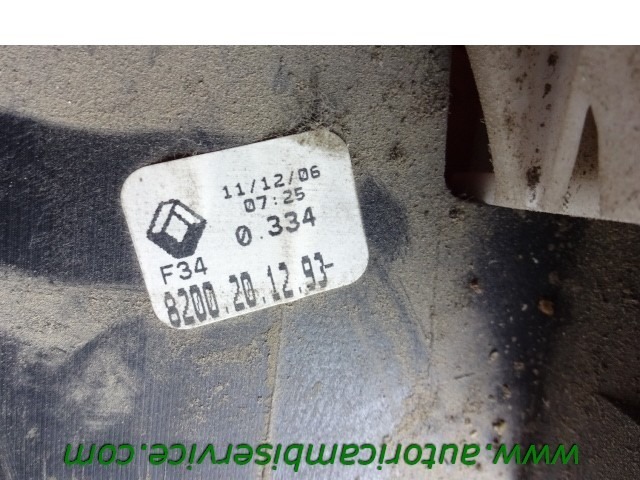 M?CANISME DE LEVIER DE VITESSES MANUEL OEM N. 8200201293 PI?CES DE VOITURE D'OCCASION RENAULT MASTER (2003 - 2010) DIESEL D?PLACEMENT. 25 ANN?E 2007