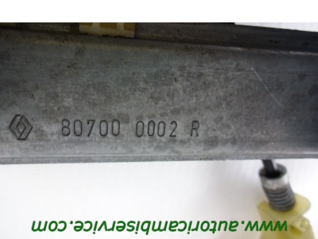 M?CANISME DE PARE-BRISE DE PORTE AVANT OEM N. 807010002R PI?CES DE VOITURE D'OCCASION RENAULT LAGUNA MK3 BER/SW (10/2007 - 08/2010) DIESEL D?PLACEMENT. 20 ANN?E 2008