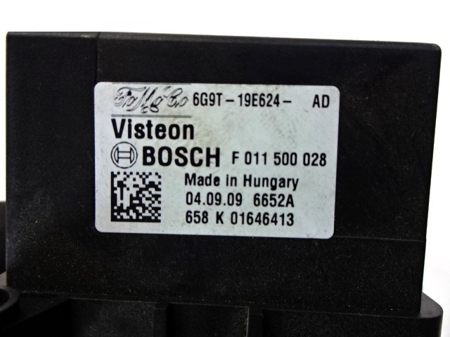 REGULATEUR DE VENTILATEUR OEM N. 6G9T-19E624-AD PI?CES DE VOITURE D'OCCASION FORD FIESTA (09/2008 - 11/2012) BENZINA/GPL D?PLACEMENT. 14 ANN?E 2009