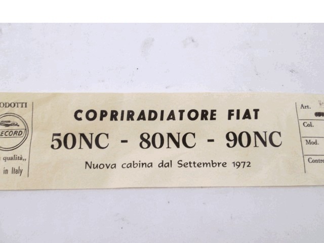 CALANDRE / GRILLE AVANT . OEM N.  PI?CES DE VOITURE D'OCCASION FIAT - OM SERIE 50NC 55NC 60NC 65NC 70NC 75NC 80NC 90NC 100NC (1973 - 1982)DIESEL D?PLACEMENT. 36 ANN?E 1973