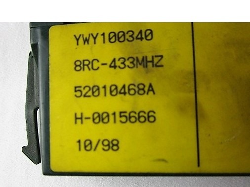 ALARME DE VOITURE DE CONTR?LE OEM N. YWY100340 PI?CES DE VOITURE D'OCCASION LAND ROVER FREELANDER 3/5 PORTE (1997 - 2000) DIESEL D?PLACEMENT. 20 ANN?E 1999