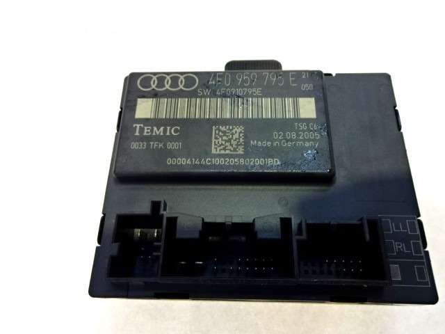 CONTR?LE DE LA PORTE D'ENTR?E OEM N. 4F0959795E PI?CES DE VOITURE D'OCCASION AUDI A6 C6 4F2 4FH 4F5 BER/SW/ALLROAD (07/2004 - 10/2008) DIESEL D?PLACEMENT. 30 ANN?E 2005