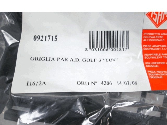 UNIT? DE CONTR?LE DE L'UNIT? MULTIM?DIA OEM N. 921715 PI?CES DE VOITURE D'OCCASION VOLKSWAGEN GOLF MK3 (08/1992 - 07/1998) BENZINA D?PLACEMENT. 16 ANN?E 1992