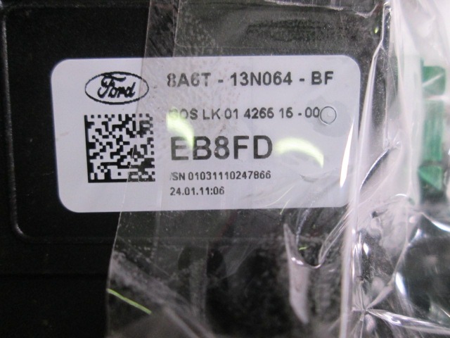 BLOC COMMODO COMPLET AVEC BAGUE OEM N. 8A6T-13335-BC PI?CES DE VOITURE D'OCCASION FORD FIESTA (09/2008 - 11/2012) BENZINA D?PLACEMENT. 12 ANN?E 2010