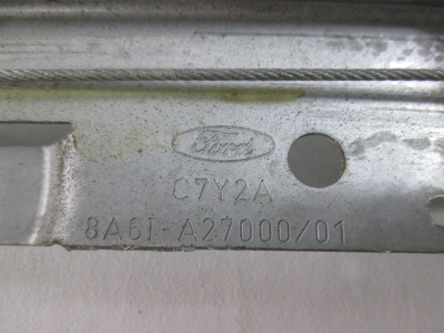 M?CANISME DE VITRE DE PORTE ARRI?RE OEM N. 8A61A27000 PI?CES DE VOITURE D'OCCASION FORD FIESTA (09/2008 - 11/2012) BENZINA D?PLACEMENT. 12 ANN?E 2010