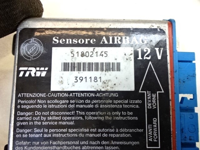 KIT AIRBAG COMPLET OEM N. 18904 KIT AIRBAG COMPLETO PI?CES DE VOITURE D'OCCASION FIAT CROMA (2005 - 10/2007)  DIESEL D?PLACEMENT. 19 ANN?E 2007