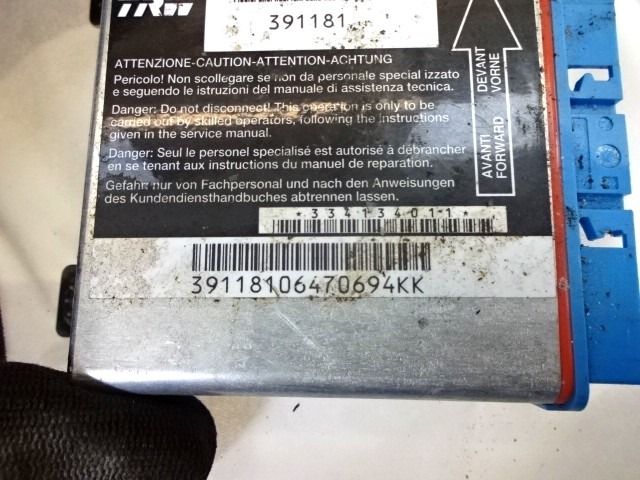 KIT AIRBAG COMPLET OEM N. 18904 KIT AIRBAG COMPLETO PI?CES DE VOITURE D'OCCASION FIAT CROMA (2005 - 10/2007)  DIESEL D?PLACEMENT. 19 ANN?E 2007