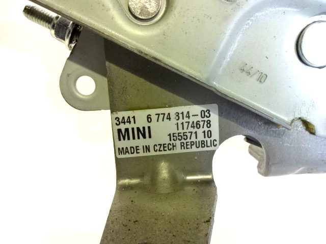 FREIN ? MAIN / COMANDE OEM N. 34416774814 PI?CES DE VOITURE D'OCCASION MINI COOPER / ONE R56 (2007 - 2013) BENZINA D?PLACEMENT. 16 ANN?E 2011