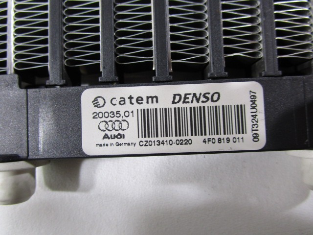 CHAUFFAGE D'APPOINT OEM N. 4F0819011 PI?CES DE VOITURE D'OCCASION AUDI A6 C6 4F2 4FH 4F5 RESTYLING BER/SW/ALLROAD (10/2008 - 2011) DIESEL D?PLACEMENT. 30 ANN?E 2010