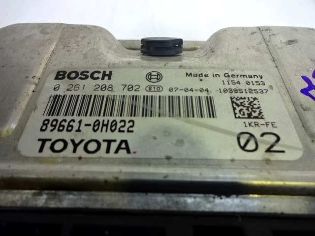 BO?TIER DE BASE DDE . OEM N. 0261208702 89661-0H022 PI?CES DE VOITURE D'OCCASION CITROEN C1 (2005 - 2014) BENZINA D?PLACEMENT. 10 ANN?E 2007