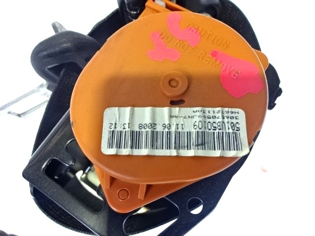 CEINTURE DE S?CURIT? OEM N. 501VB50109 PI?CES DE VOITURE D'OCCASION OPEL AGILA B (2008 - 2015)BENZINA D?PLACEMENT. 12 ANN?E 2008