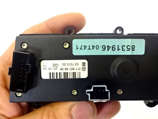 INTERRUPTEURS DIVERS OEM N. 2118216958 PI?CES DE VOITURE D'OCCASION MERCEDES CLASSE E W211 BER/SW (03/2002 - 05/2006) DIESEL D?PLACEMENT. 32 ANN?E 2004