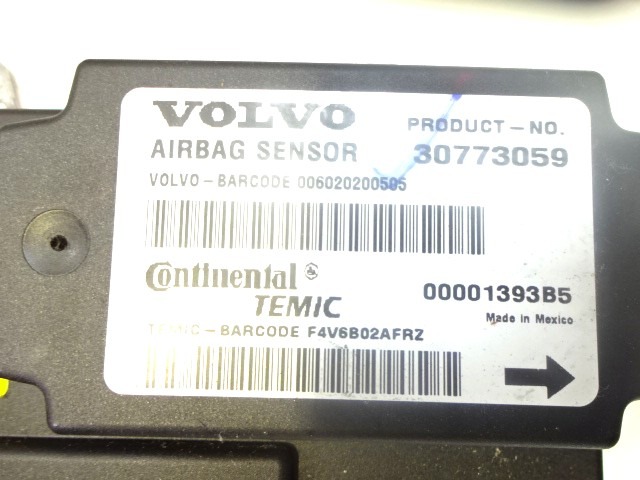 KIT AIRBAG COMPLET OEM N. 17906 KIT AIRBAG COMPLETO PI?CES DE VOITURE D'OCCASION VOLVO V50 (2004 - 05/2007) DIESEL D?PLACEMENT. 20 ANN?E 2006