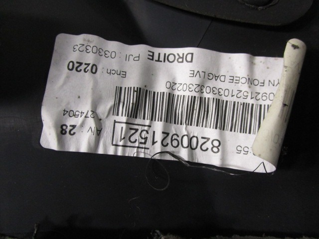 PANNEAU DE PORTE AVANT OEM N. 19045 PANNELLO INTERNO PORTA ANTERIORE PI?CES DE VOITURE D'OCCASION RENAULT CLIO (05/2009 - 2013) BENZINA/GPL D?PLACEMENT. 12 ANN?E 2010