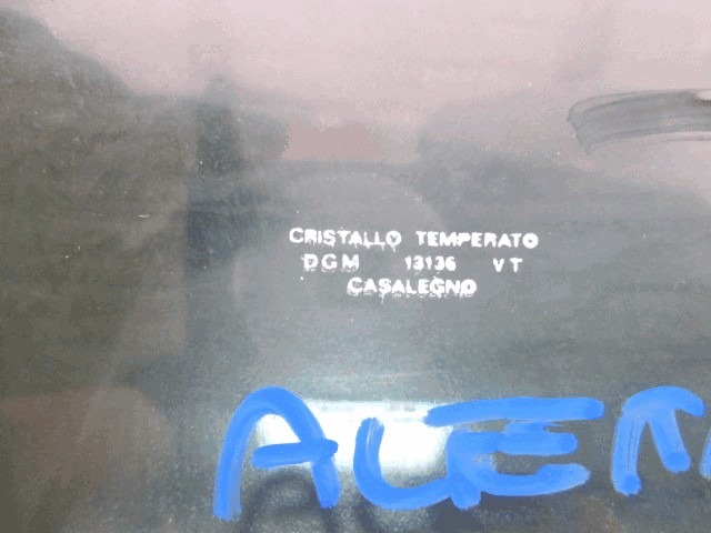 VITRE FIXE C?T? DROIT OEM N.  PI?CES DE VOITURE D'OCCASION ALFA ROMEO ALFETTA 116 (1972 - 1984)BENZINA D?PLACEMENT. 18 ANN?E 1972