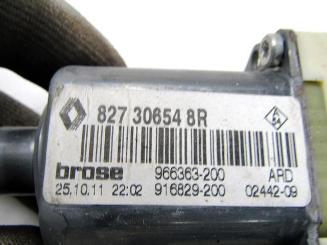 MOTEUR DE VITRE DE PORTE ARRI?RE OEM N. 827306548R PI?CES DE VOITURE D'OCCASION RENAULT MEGANE MK3 BER/SPORTOUR/ESTATE (2009 - 2015) DIESEL D?PLACEMENT. 15 ANN?E 2011