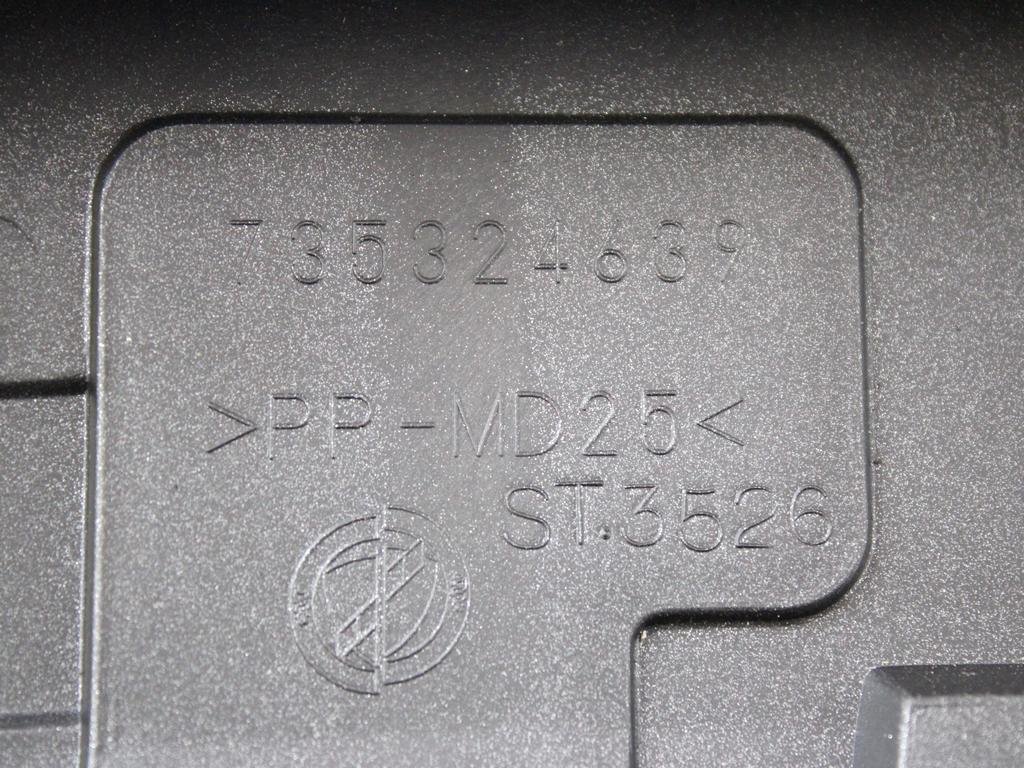 PI?CES ACCOL?E.PLANCHE BORD, PARTIE INF. OEM N. 735324639 PI?CES DE VOITURE D'OCCASION LANCIA MUSA MK2 350 (09/2007 - 8/2013) BENZINA D?PLACEMENT. 14 ANN?E 2008