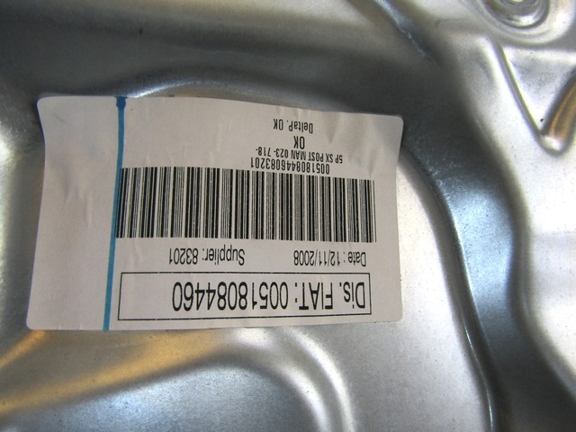 M?CANISME DE VITRE DE PORTE ARRI?RE OEM N. 71734851 PI?CES DE VOITURE D'OCCASION LANCIA MUSA MK2 350 (09/2007 - 8/2013) BENZINA D?PLACEMENT. 14 ANN?E 2008