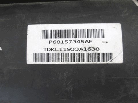 KIT AIRBAG COMPLET OEM N.  PI?CES DE VOITURE D'OCCASION JEEP CHEROKEE (DAL 2014) DIESEL D?PLACEMENT. 22 ANN?E 2016