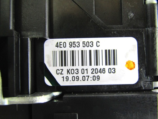 UNIT? INTERRUPTEURS COLONNE DE DIRECTION OEM N. 4F0953549D PI?CES DE VOITURE D'OCCASION AUDI A6 C6 4F2 4FH 4F5 BER/SW/ALLROAD (07/2004 - 10/2008) DIESEL D?PLACEMENT. 30 ANN?E 2007