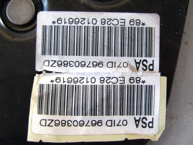 FREIN ? MAIN / COMANDE OEM N. 96760386ZD PI?CES DE VOITURE D'OCCASION CITROEN C3 MK2 SC (2009 - 2016) DIESEL D?PLACEMENT. 14 ANN?E 2011