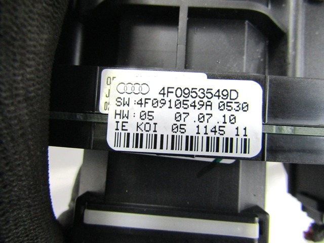 UNIT? INTERRUPTEURS COLONNE DE DIRECTION OEM N. 4E0953521B 4E0953503G 4F0953549D PI?CES DE VOITURE D'OCCASION AUDI A6 C6 4F2 4FH 4F5 RESTYLING BER/SW/ALLROAD (10/2008 - 2011) DIESEL D?PLACEMENT. 30 ANN?E 2010