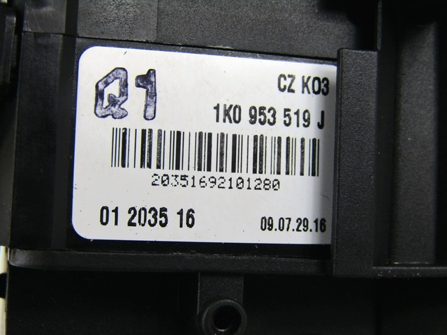 UNIT? INTERRUPTEURS COLONNE DE DIRECTION OEM N. 23179 DEVIOLUCI DOPPIO PI?CES DE VOITURE D'OCCASION VOLKSWAGEN TIGUAN (2007 - 2011)DIESEL D?PLACEMENT. 20 ANN?E 2009