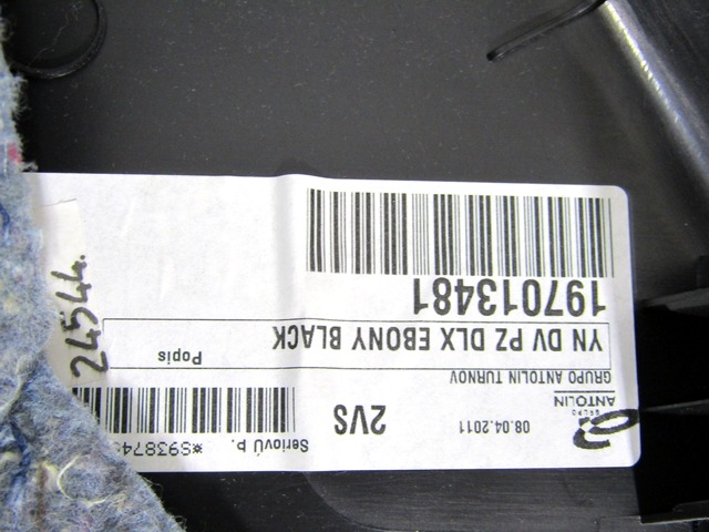 REV?TEMENT DE PORTE  OEM N. 32043 PANNELLO INTERNO PORTA POSTERIORE PI?CES DE VOITURE D'OCCASION KIA VENGA (DAL 2010)DIESEL D?PLACEMENT. 14 ANN?E 2012