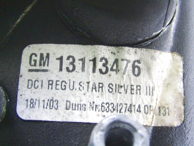 R?TROVISEUR MANUEL DROIT OEM N. 13113476 PI?CES DE VOITURE D'OCCASION OPEL MERIVA A (2003 - 2006) DIESEL D?PLACEMENT. 17 ANN?E 2003