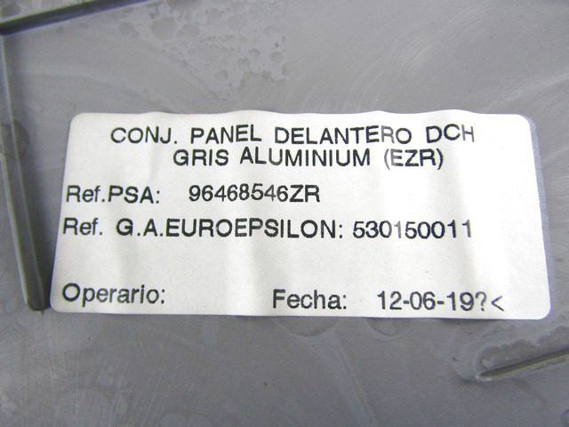 PANNEAU DE PORTE AVANT OEM N. 17277 PANNELLO INTERNO PORTA ANTERIORE PI?CES DE VOITURE D'OCCASION CITROEN C3 / PLURIEL (2002 - 09/2005) BENZINA D?PLACEMENT. 14 ANN?E 2003