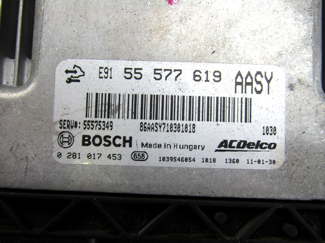 KIT ACCENSIONE AVVIAMENTO OEM N. 28227 KIT ACCENSIONE AVVIAMENTO PI?CES DE VOITURE D'OCCASION OPEL INSIGNIA A (2008 - 2017)DIESEL D?PLACEMENT. 20 ANN?E 2011