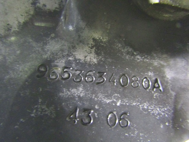 BO?TE DE VITESSES M?CANIQUE OEM N. 2222RH PI?CES DE VOITURE D'OCCASION CITROEN C2 (2004 - 2009) BENZINA D?PLACEMENT. 11 ANN?E 2007