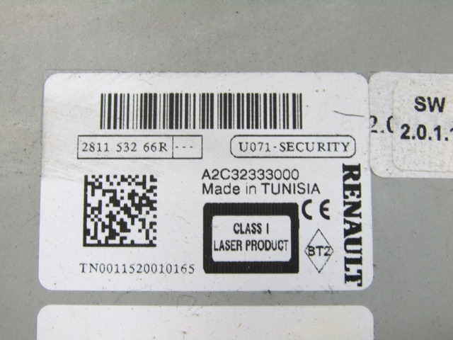 PI?CES D?TACH?ES RADIONAVIGATION OEM N. 281153266R PI?CES DE VOITURE D'OCCASION RENAULT SCENIC/GRAND SCENIC (2009 - 2016) DIESEL D?PLACEMENT. 15 ANN?E 2012