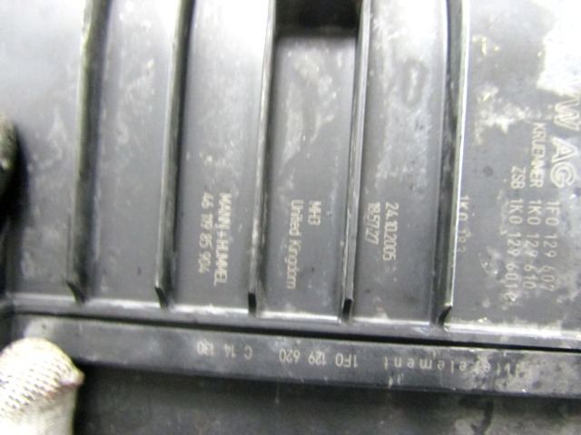 SILENCIEUX D'ADMISSION OEM N. 1F0129607 PI?CES DE VOITURE D'OCCASION VOLKSWAGEN CADDY 3 (2004 - 2015)DIESEL D?PLACEMENT. 20 ANN?E 2006