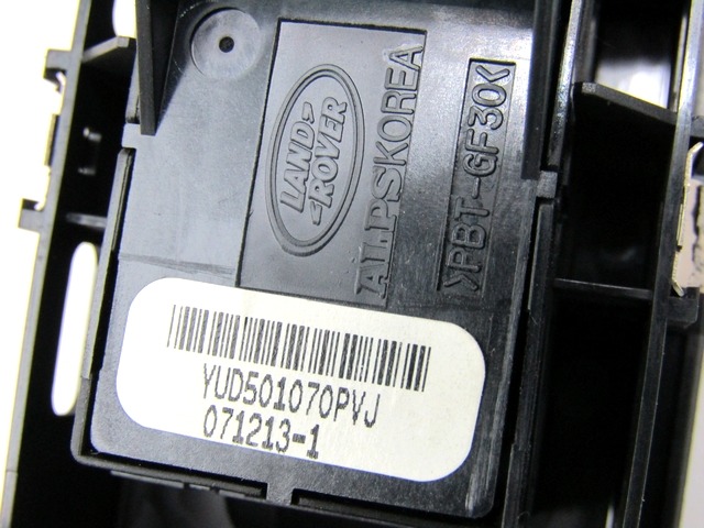 INTERRUPTEUR LEVE-GLACE OEM N. YUD501070PVJ PI?CES DE VOITURE D'OCCASION LAND ROVER RANGE ROVER SPORT (2005 - 2010) DIESEL D?PLACEMENT. 27 ANN?E 2008