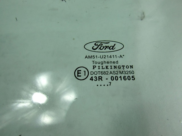 GLACE DE PORTE, AVANT GAUCHE OEM N. AM51-U21411-A PI?CES DE VOITURE D'OCCASION FORD CMAX (DAL 2015)DIESEL D?PLACEMENT. 15 ANN?E 2017