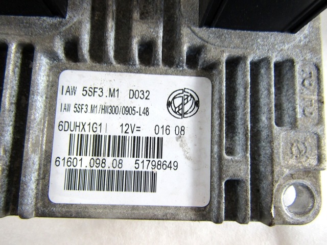 KIT ACCENSIONE AVVIAMENTO OEM N. 18897 KIT ACCENSIONE AVVIAMENTO PI?CES DE VOITURE D'OCCASION FIAT GRANDE PUNTO 199 (2005 - 2012) BENZINA D?PLACEMENT. 12 ANN?E 2008