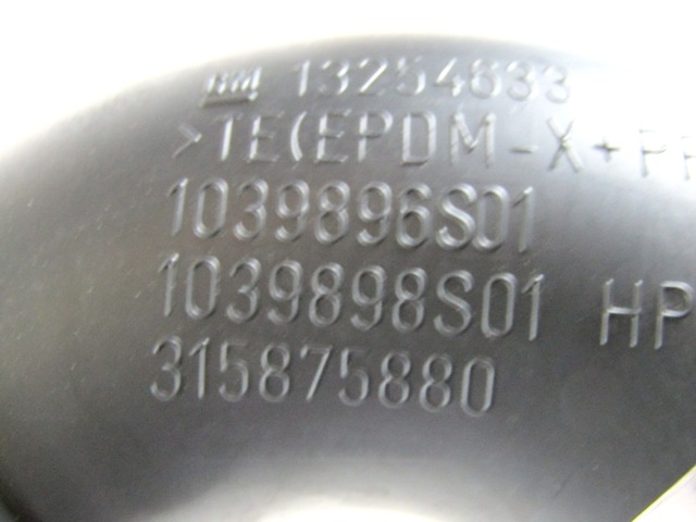 TUYAU D'ADMISSION D'AIR OEM N. 13254633 PI?CES DE VOITURE D'OCCASION OPEL ASTRA J 5P/3P/SW (2009 - 2015) DIESEL D?PLACEMENT. 17 ANN?E 2013