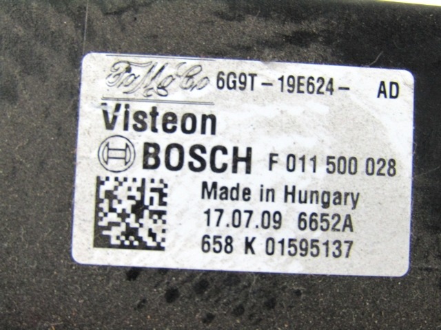 REGULATEUR DE VENTILATEUR OEM N. 6G9T-19E624-AD PI?CES DE VOITURE D'OCCASION FORD FOCUS BER/SW (2008 - 2011) DIESEL D?PLACEMENT. 16 ANN?E 2010