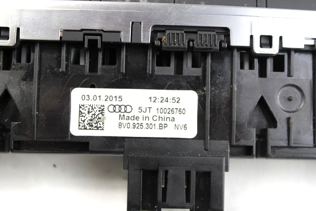 CONTR?LE DE LA PORTE D'ENTR?E OEM N. 8V0925301BP PI?CES DE VOITURE D'OCCASION AUDI A3 8V 8V1 8VK 8VS 8VM 8V7 8VE 3P/5P/CABRIO (DAL 2012)DIESEL D?PLACEMENT. 16 ANN?E 2015